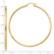 14k Polished 2x60mm Polished Hoop Earrings