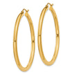 14k Polished 3mm Polished Hoop Earrings