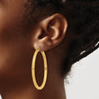 14k Polished 3mm Polished Hoop Earrings
