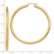 14k Polished 3mm Polished Hoop Earrings