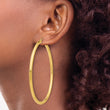 14k Polished 3mm Polished Hoop Earrings