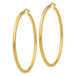 14k Polished 2.5mm Polished Hoop Earrings