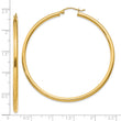 14k Polished 2.5mm Polished Hoop Earrings