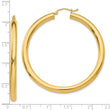 14k Polished 4mm Polished Hoop Earrings