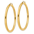 14k Polished 4mm Polished Hoop Earrings