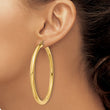 14k Polished 4mm Polished Hoop Earrings