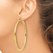 14k Polished 4mm Polished Hoop Earrings