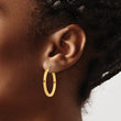 14k 2mm Square Tube Hoop Earrings