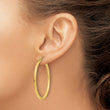 14k 2mm Square Tube Hoop Earrings