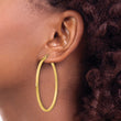 14k 2mm Square Tube Hoop Earrings