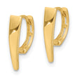 14K Polished Hinged Hoop Earrings