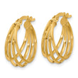 14K Polished Hoop Earrings