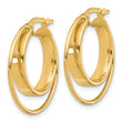14K Polished Hoop Earrings