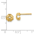 14K Polished Post Earrings