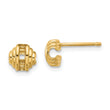 14K Polished Post Earrings