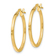 14K Polished Hoop Earrings