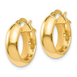 14K Polished Hoop Earrings