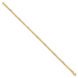 14K Two-tone Polished D/C Beaded Bracelet