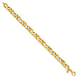 14K Men's Polished Link Bracelet