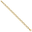 14K Two-tone Polished w/.5in ext. Bracelet - Birthstone Company