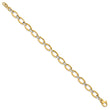 14K Two-tone Polished w/.5in ext. Bracelet