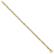 14K Two-tone Polished D/C Bracelet