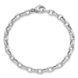 14K White Gold Polished Fancy Link Bracelet