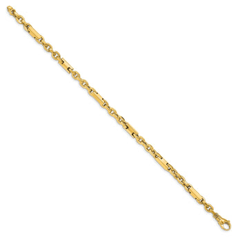 14k Men's Polished Fancy Link Bracelet