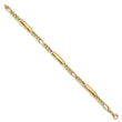 14k Men's Polished Fancy Link Bracelet