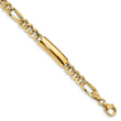 14k Men's Polished Fancy Link Bracelet