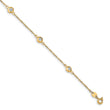 14k Two-tone Polished D/C Bracelet