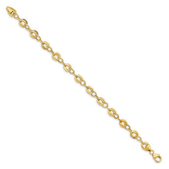 14k D/C Fancy Link Bracelet