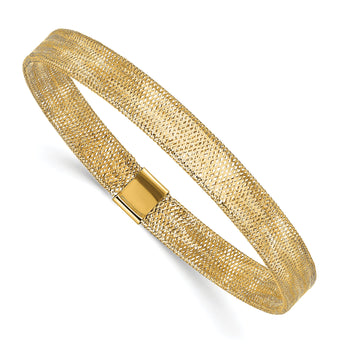14K Polished Stretch Bangle