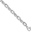 14K White Gold Polished Link Bracelet