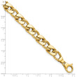 14K Polished Men's Curb Link Bracelet