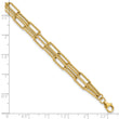 14k Polished Double-layer Link Bracelet