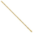14K Two-tone Polished Link Bracelet
