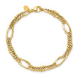 14k Polished Fancy Link Bracelet