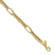 14k Polished Fancy Link Bracelet