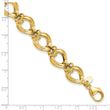 14k Polished Fancy Link Bracelet