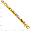 14k Men's Polished Fancy Link Bracelet