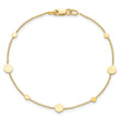 14k Polished Disc Bracelet