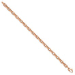 14K Rose Gold Polished and Textured Fancy Link Bracelet