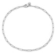 14K White Gold Polished Fancy Link Bracelet