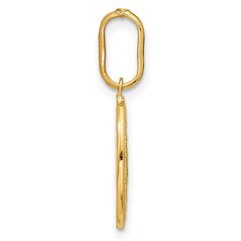 14k Polished and Matte Oval Miraculous Medal