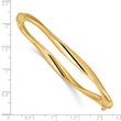 14K Polished Twisted Hinged Bangle