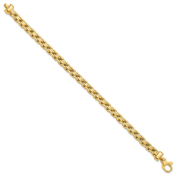 14K Polished Fancy Link Bracelet