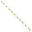 14K Polished Hollow Fancy Link Bracelet