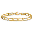 14K Polished Hollow Fancy Link Bracelet