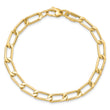 14K Polished Hollow Fancy Link Bracelet